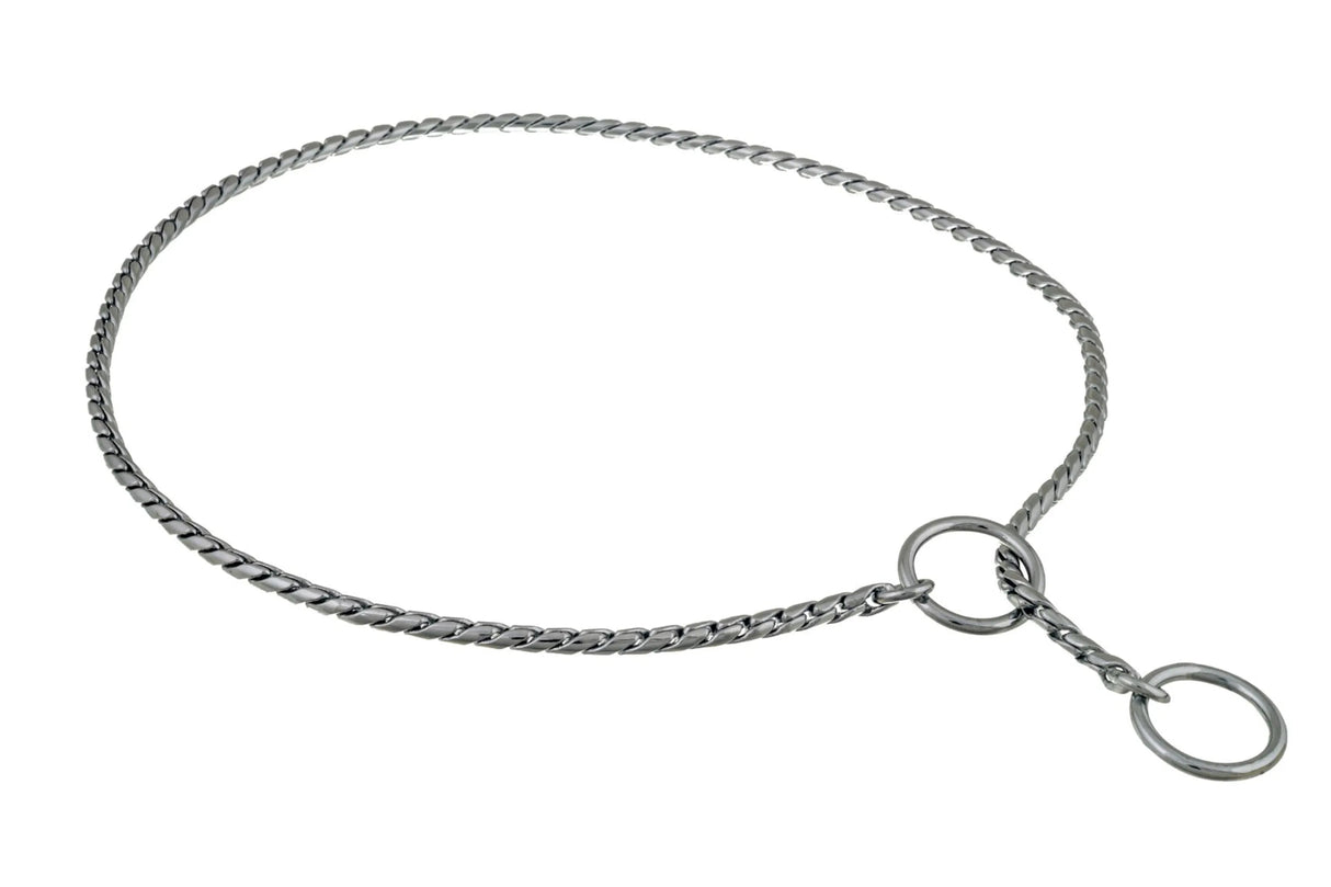 Slip Snake Show Chain Collar (24 in x 3.8mm) | Dog Collars | pethousekh