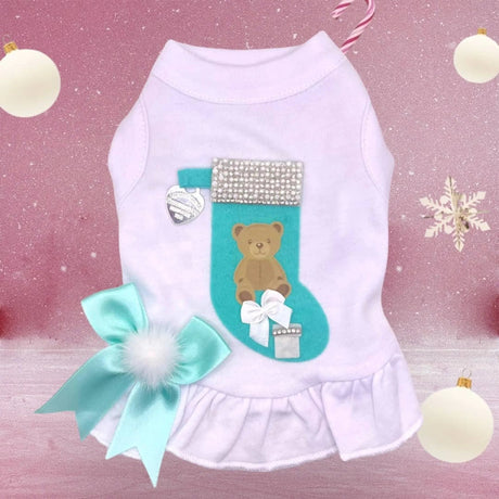 Sniffany Bear Stocking Dress - Dog Dress | Dog Clothes | pethousekh