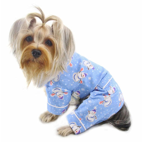 Snowman & Snowflake Flannel Pajamas with 2 Pockets | Pajamas | pethousekh