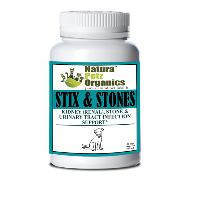 Stix And Stones Capsules* Kidney, Urinary Tract Infection & Stone Support* | Animal Vitamins & Supplements | pethousekh