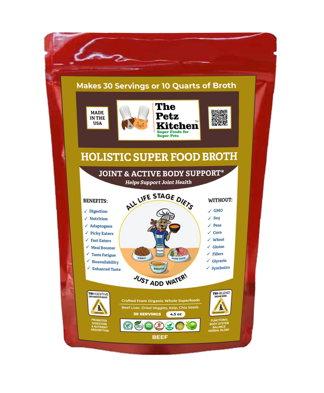 Super Food Broth Joint & Active Body Support* The Petz Kitchen Dogs & Cats* | Animal Vitamins & Supplements | pethousekh