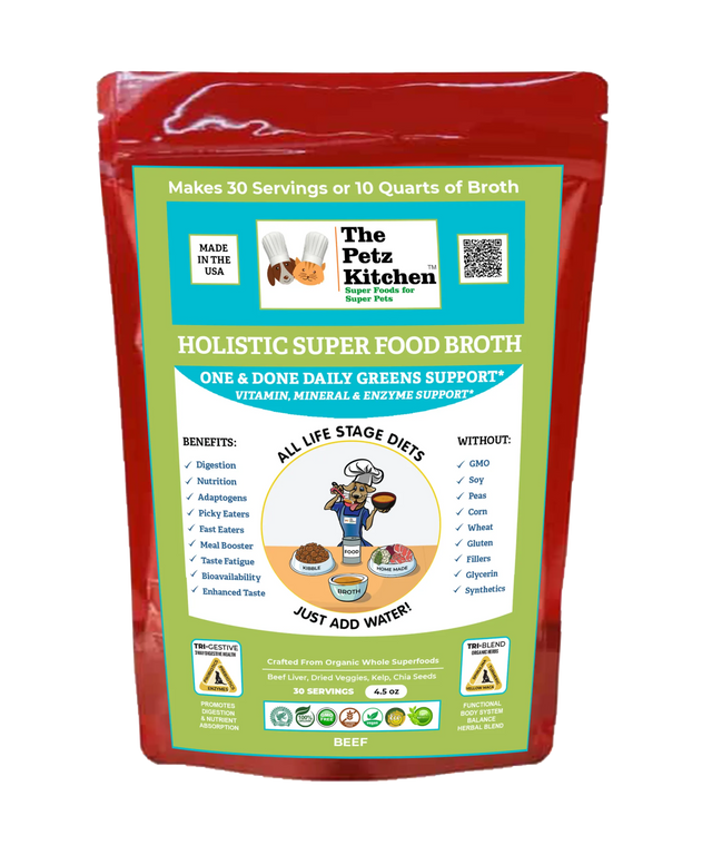 Super Food Broth One & Done* Vitamin, Mineral & Enzyme The Petz Kitchen Dogs Cats | Animal Vitamins & Supplements | pethousekh