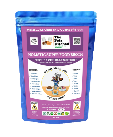 Super Food Broth Tissue & Cellular Support For Dogs* The Petz Kitchen Lipoma & Tissue Support* | Animal Vitamins & Supplements | pethousekh