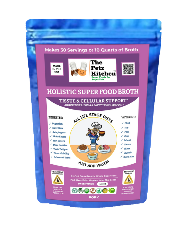Super Food Broth Tissue & Cellular Support For Dogs* The Petz Kitchen Lipoma & Tissue Support* | Animal Vitamins & Supplements | pethousekh