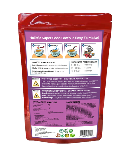 Super Food Broth Tissue & Cellular Support For Dogs* The Petz Kitchen Lipoma & Tissue Support* | Animal Vitamins & Supplements | pethousekh