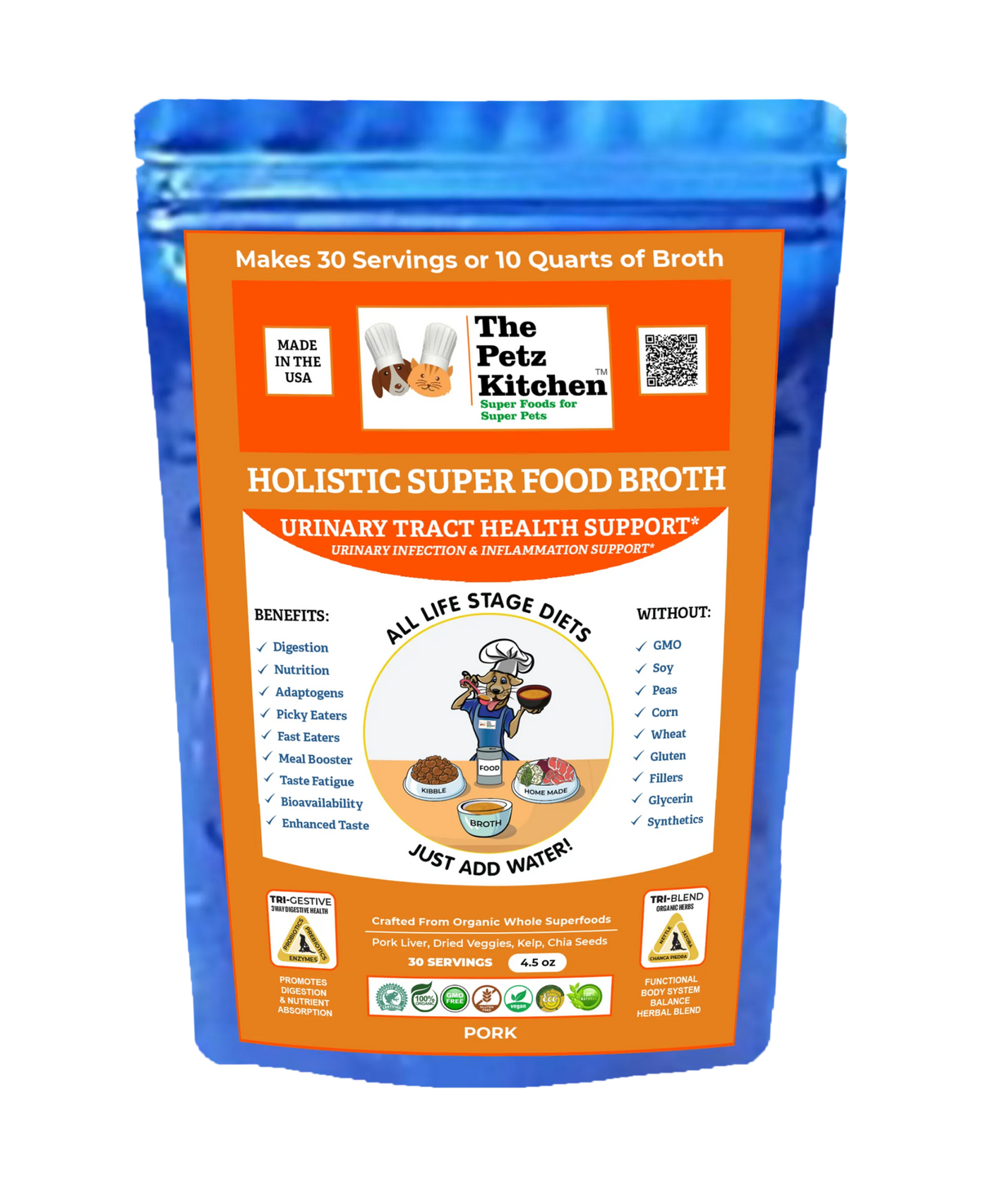 Super Food Broth Urinary Tract Health Support* The Petz Kitchen Dogs Cats | Animal Vitamins & Supplements | pethousekh