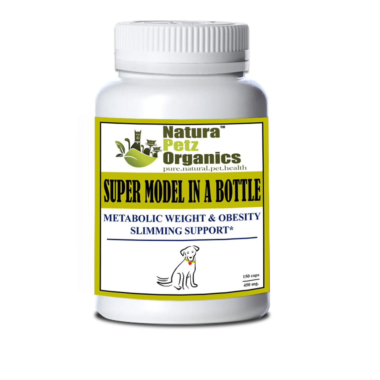 Super Model In A Bottle - Metabolic Weight & Obesity Slimming Support* Adult & Senior Pets* | Animal Vitamins & Supplements | pethousekh