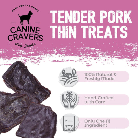 Tender Pork Thins | Dog Treats | pethousekh