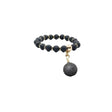 The Black Volcanic Diffuser Charm | Dog Collars | pethousekh