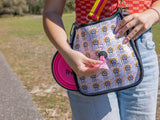 "The Golden One" Goldendoodle Dog Walking Messenger Bag Set | Food & Water Bowls | pethousekh