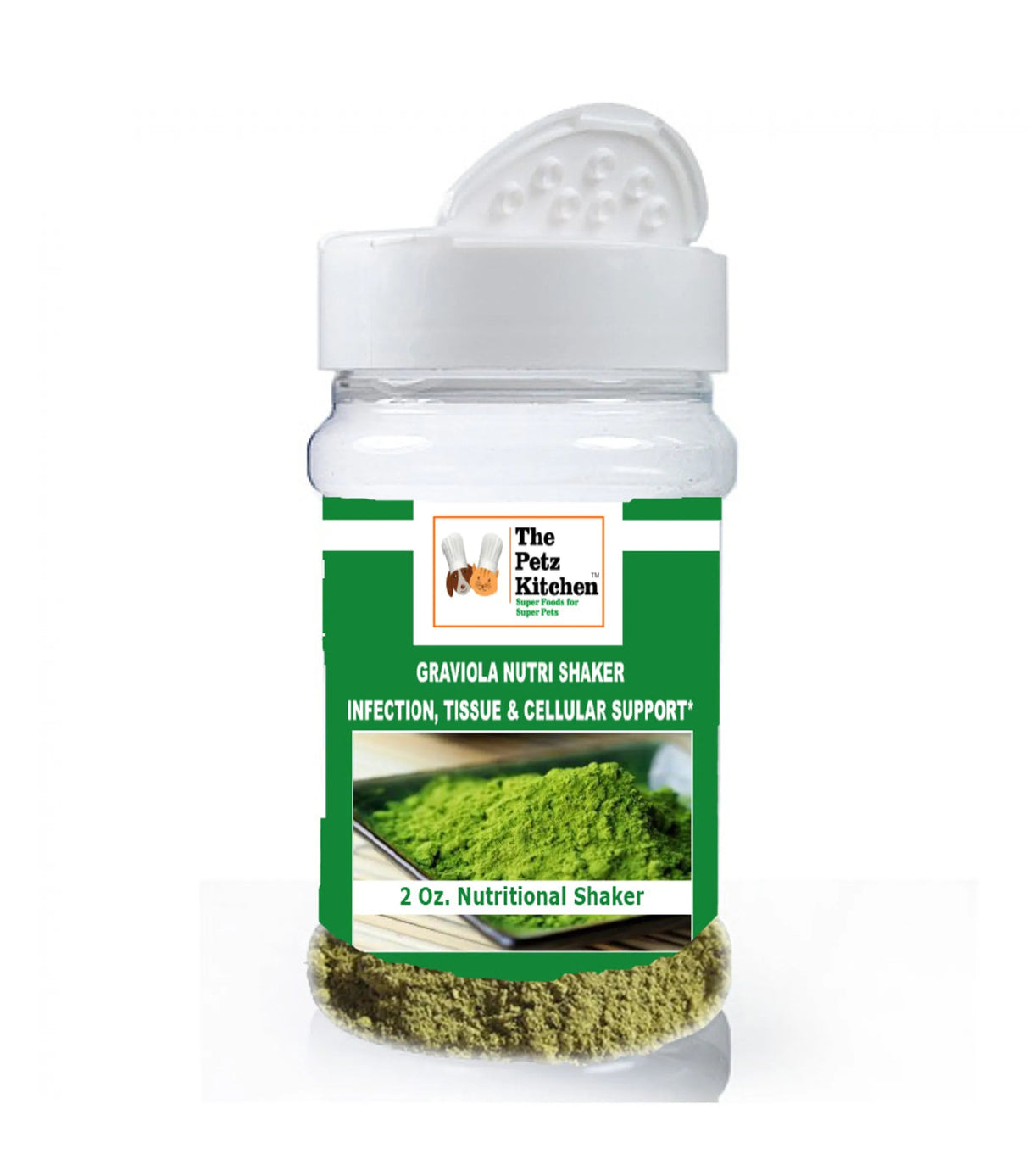 The Petz Kitchen Organic Graviola Leaf Powder For Health Support | Animal Vitamins & Supplements | pethousekh