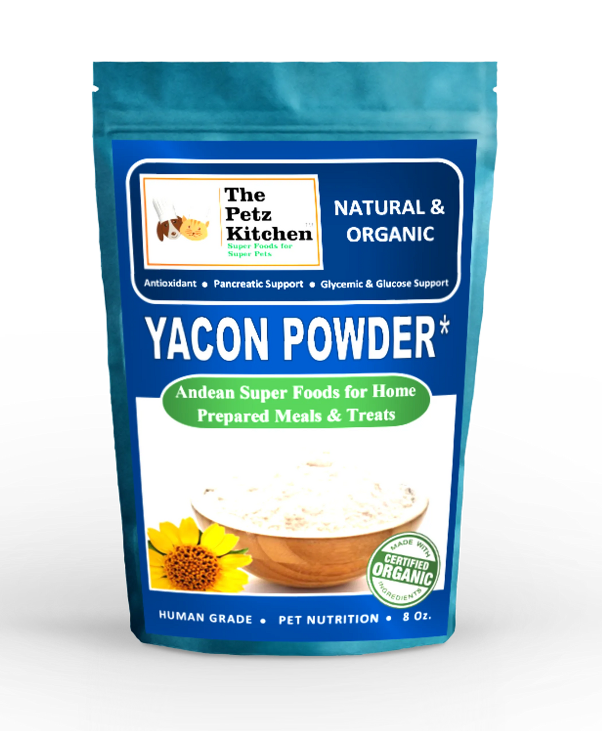 The Petz Kitchen Organic Yacon Leaf for Pet Support | Animal Vitamins & Supplements | pethousekh