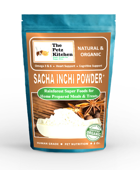 The Petz Kitchen Sacha Inchi Omega 3 & 6 Organic Digestive Support Supplement | Animal Vitamins & Supplements | pethousekh