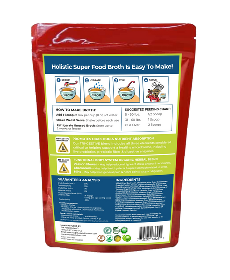 The Petz Kitchen Super Food Broth for Dogs and Cats Stress Relief | Animal Vitamins & Supplements | pethousekh