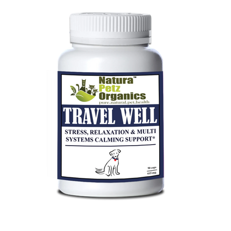 Travel Well - Stress, Relaxation & Calming Stress Support* For Dogs And Cats On The Go* | Animal Vitamins & Supplements | pethousekh