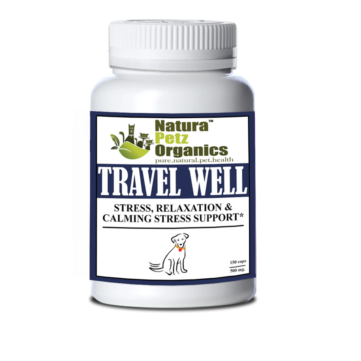 Travel Well - Stress, Relaxation & Calming Stress Support* For Dogs And Cats On The Go* | Animal Vitamins & Supplements | pethousekh