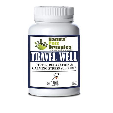 Travel Well - Stress, Relaxation & Calming Stress Support* For Dogs And Cats On The Go* | Animal Vitamins & Supplements | pethousekh