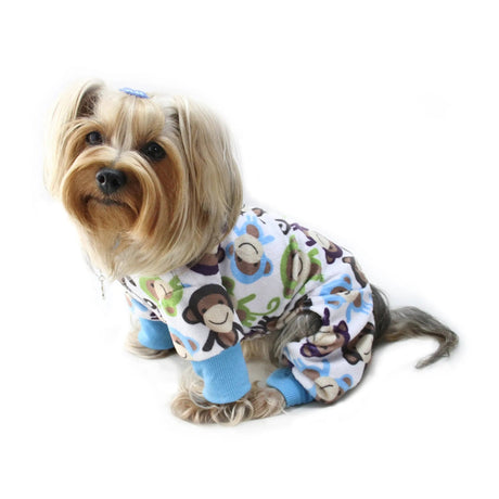Ultra Soft Plush Minky Monkey Pajamas | Pajamas | pethousekh