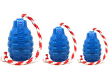 USA - K9 Grenade Durable Rubber Dog Chew Toy With Rope | Dog Toys | pethousekh
