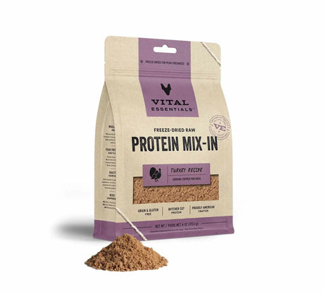 Vital Essentials Raw Turkey Freeze - Dried Dog Topper | Food Toppers | pethousekh