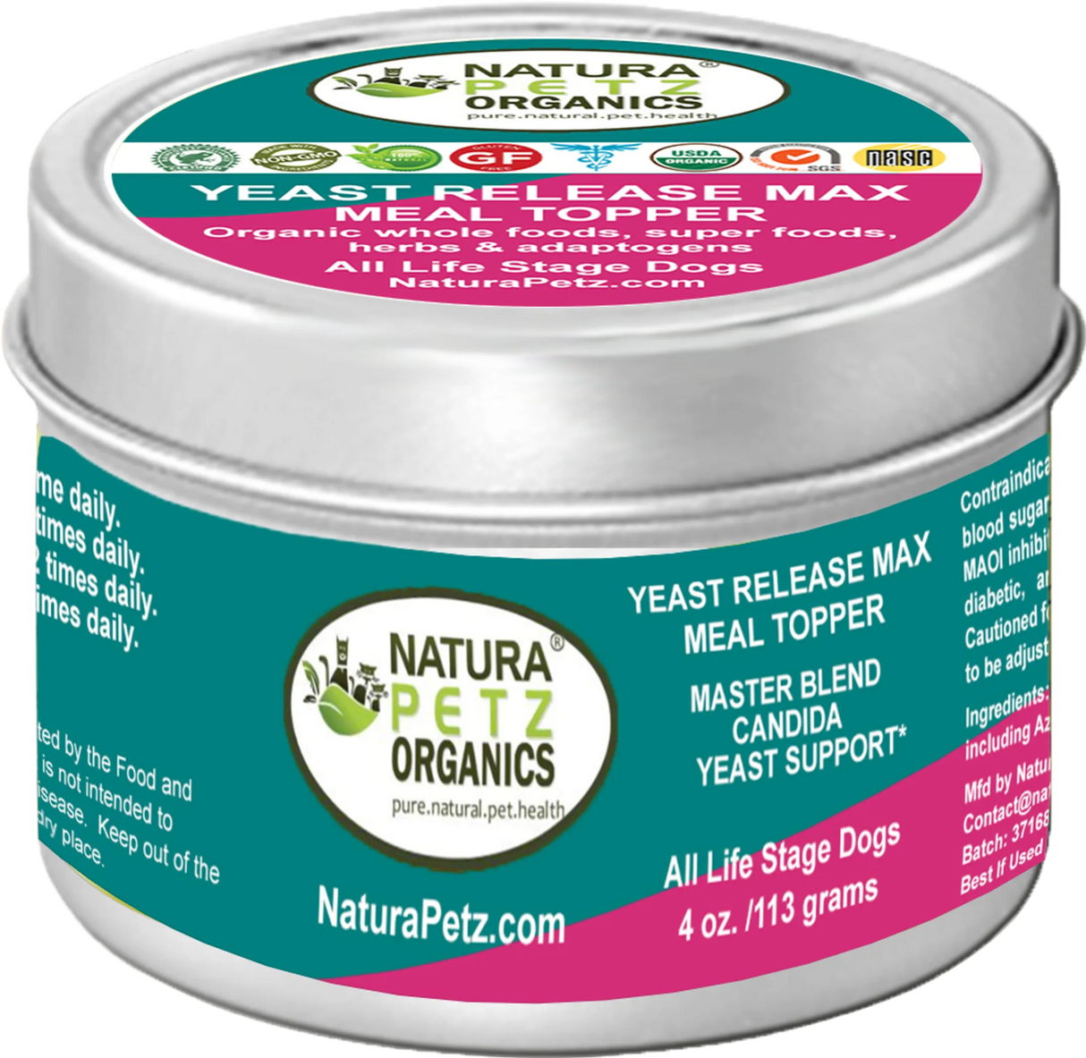 Yeast Release Max Meal Topper* Master Blend Candida Yeast Defense* For Dogs And Cats* | Dog Food Toppers | pethousekh